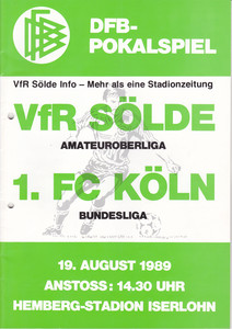 VfR Sölde 1. Mannschaft - DFB-Pokalspiel VfR Sölde - 1. FC Köln