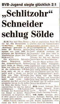 VfR Sölde A-Jugend Westfalenliga - Borussia Dortmund - VfR Sölde