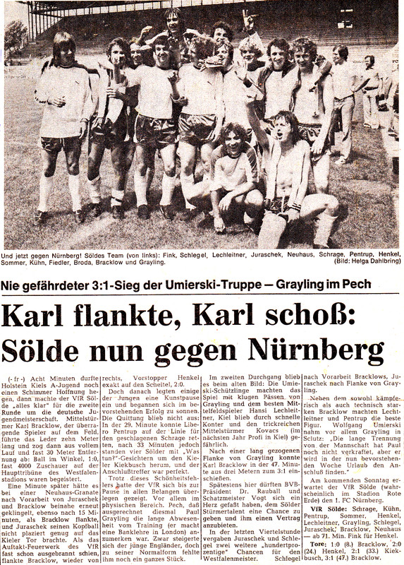 VfR Sölde A-Jugend Deutsche Meisterschaft - VfR Sölde - Holstein Kiel