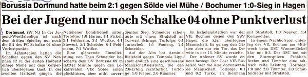 VfR Sölde A-Jugend Westfalenliga - Borussia Dortmund - VfR Sölde