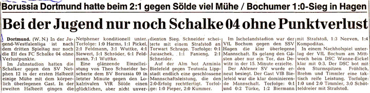 VfR Sölde A-Jugend Westfalenliga - Borussia Dortmund - VfR Sölde