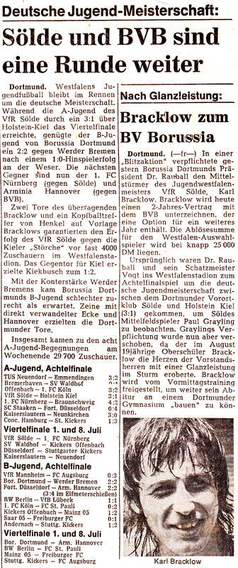 VfR Sölde A-Jugend Deutsche Meisterschaft - VfR Sölde - Holstein Kiel