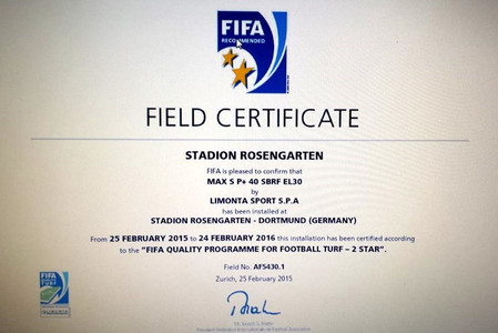 VfR Sölde FIFA-Zertifikat