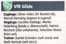 VfR Sölde 1. Mannschaft