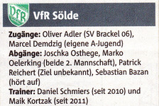 VfR Sölde 1. Mannschaft