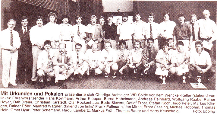 VfR Sölde 1. Mannschaft - Aufstiegsfeier