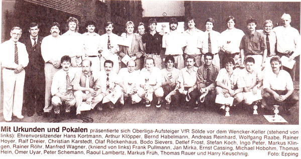 VfR Sölde 1. Mannschaft - Aufstiegsfeier