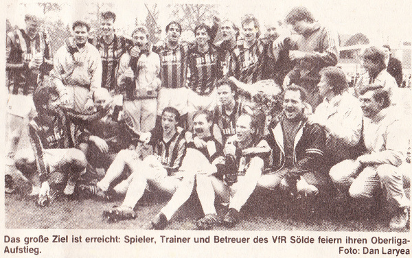 VfR Sölde 1. Mannschaft Aufstieg in die Oberliga Westfalen