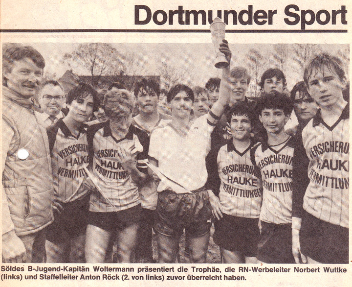 VfR Sölde B-Jugend RN-Fußballpokal 1984