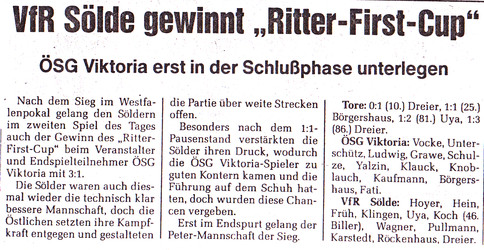 VfR Sölde 1. Mannschaft Ritter-First-Cup ÖSG Viktoria - VfR Sölde