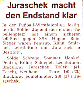 VfR Sölde A-Jugend Westfalenliga - VfR Sölde - SSV Hagen
