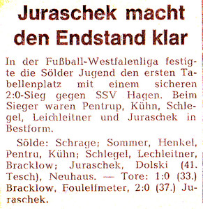 VfR Sölde A-Jugend Westfalenliga - VfR Sölde - SSV Hagen