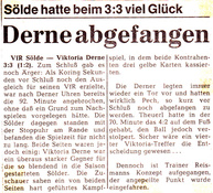 VfR Sölde 1.Mannschaft Bezirksliga VfR Sölde - Viktoria Derne