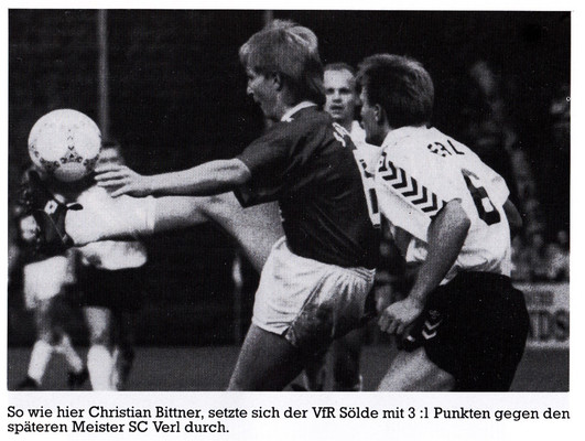 VfR Sölde 1. Mannschaft Oberliga VfR Sölde - SC Verl