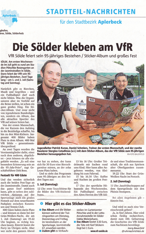 VfR Sölde - Sticker-Album