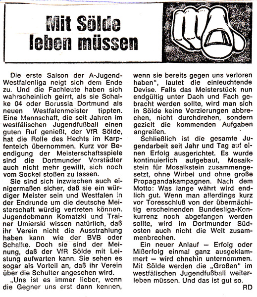 VfR Sölde A-Jugend Westfalenliga