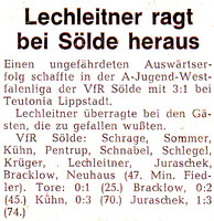 VfR Sölde A-Jugend Westfalenliga - Teutonia Lippstadt - VfR Sölde