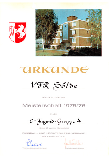 VfR Sölde C-Jugend Gruppe 4 Meister