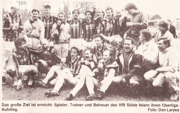 VfR Sölde 1. Mannschaft Aufstieg in die Oberliga Westfalen