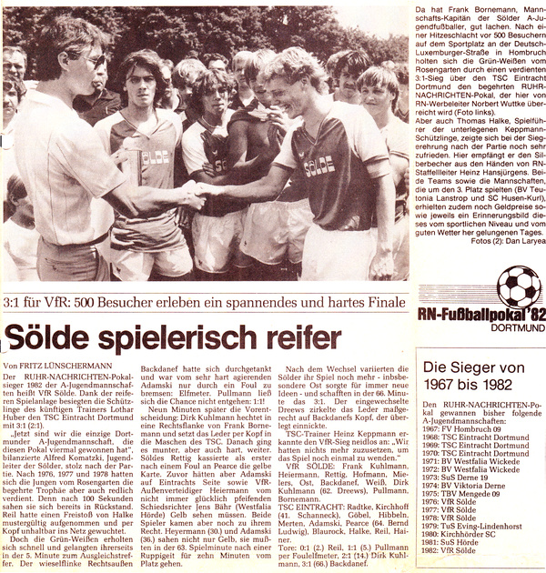 VfR Sölde A-Jugend Westfalenliga