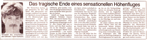 VfR Sölde 1. Mannschaft Aufstiegsspiel in die Oberliga VfR Sölde - SF Siegen